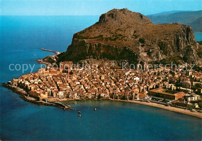 Cefalu Fliegeraufnahme Strand