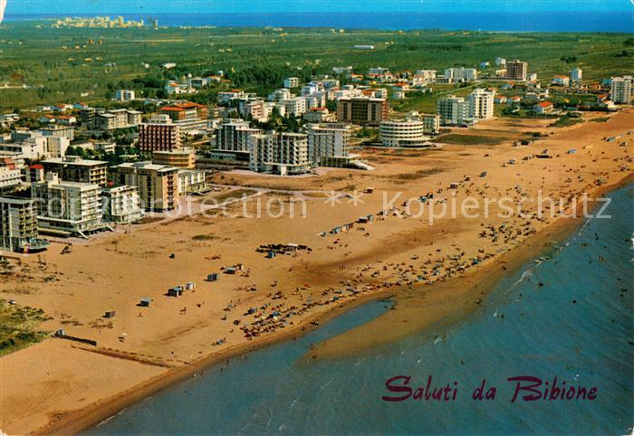 Bibione Fliegeraufnahme mit Strand