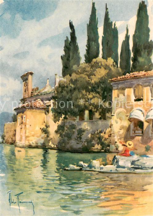 San Vigilio Lago di Garda Kuenstlerkarte