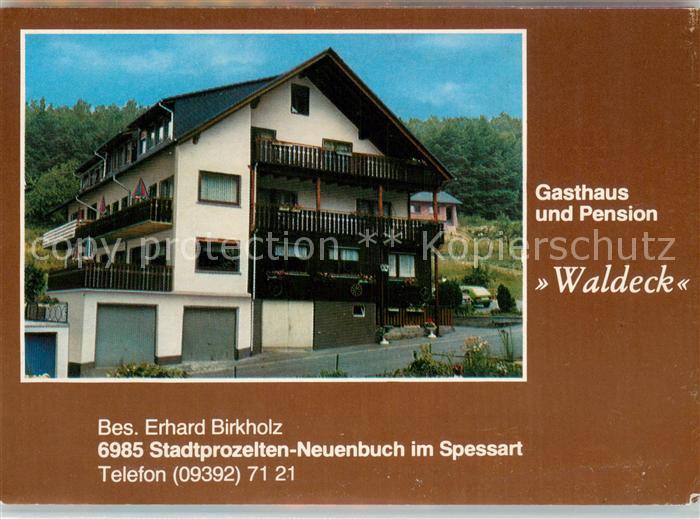 Stadtprozelten Gasthaus Pension Waldeck Prospekt