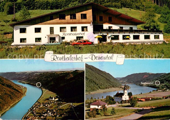 Engelhartszell Donau Oberoesterreich Ronthalerhof Donautal Fliegeraufnahme