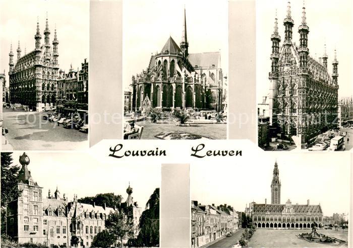 Louvain Flandre Town Hall The University Library Castel Arenberg View of the Oud