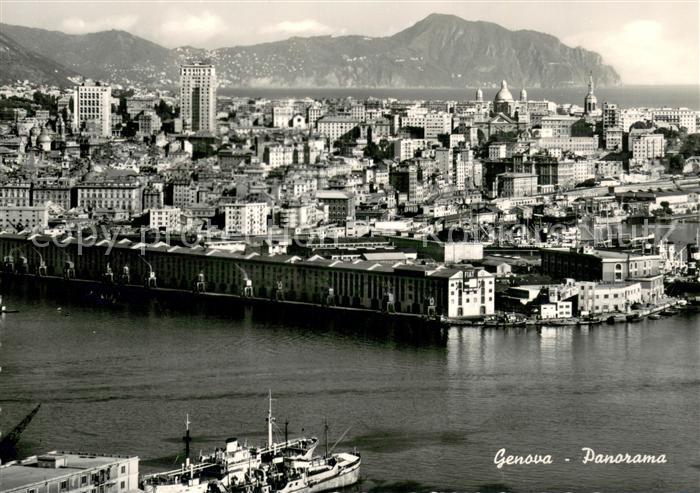 Genova Genua Liguria Fliegeraufnahme