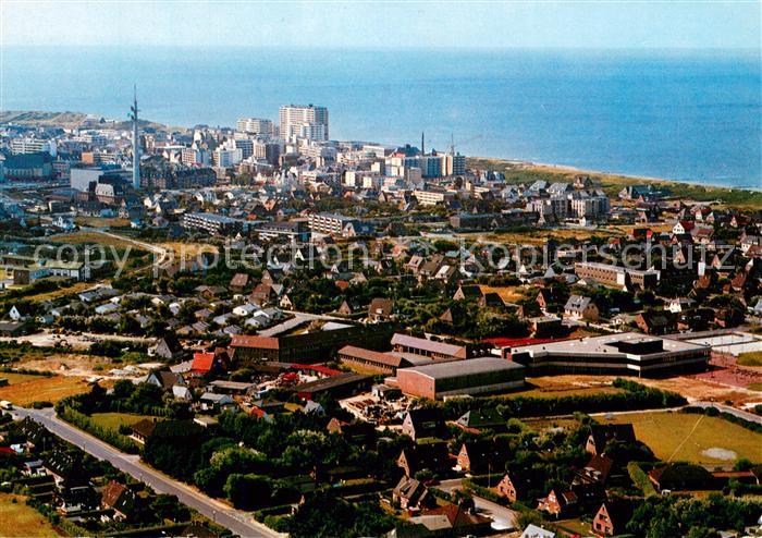 Westerland Sylt Fliegeraufnahme von Nordosten