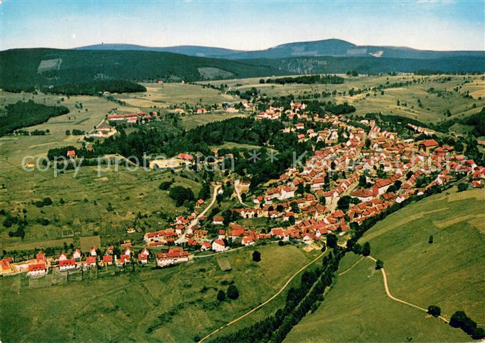 St Andreasberg Harz Fliegeraufnahme mit Brocken und Wurmberg