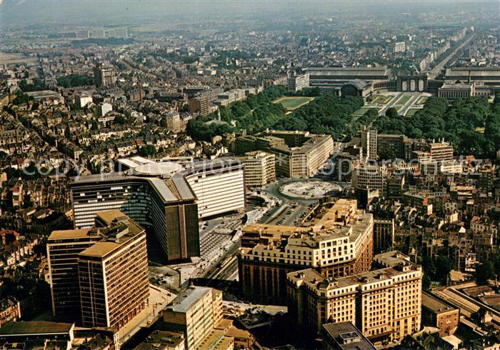 Bruxelles Bruessel Gebaeude der Europaeischen Gemeinschaft Fliegeraufnahme