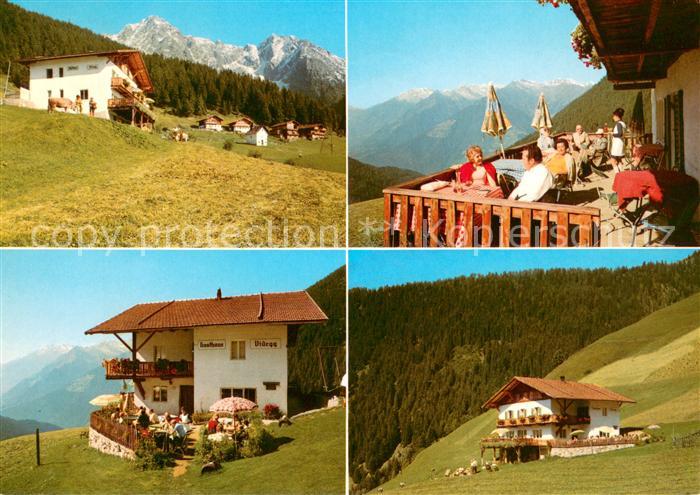 Schenna Meran Gasthof Videgg Terrasse Panorama