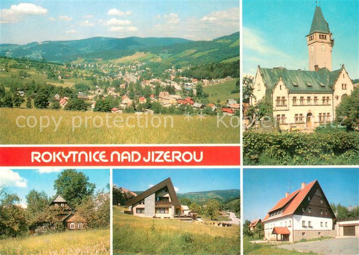 Rokytnice nad Jizerou Celkovy pohled Radnice Skola V Metelkyv Pasekach Informacn