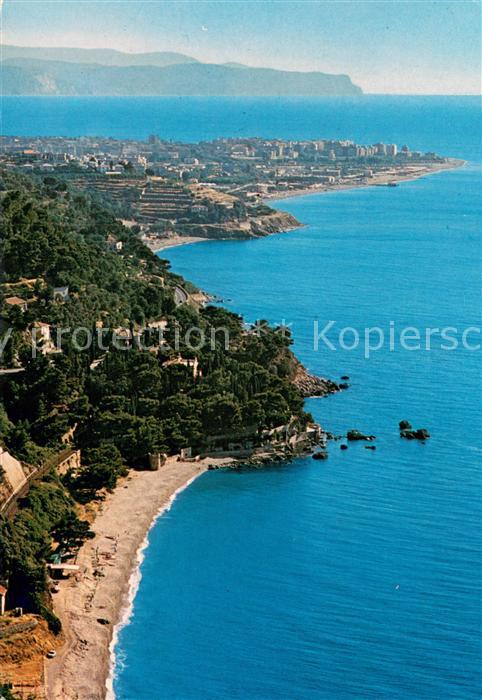 ALAssIO Savona Liguria IT Punta Murenasullo sfondo Albenga Fliegeraufnahme