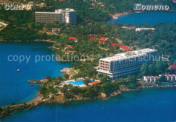 Corfu Korfu Hotel Comeno Fliegeraufnahme