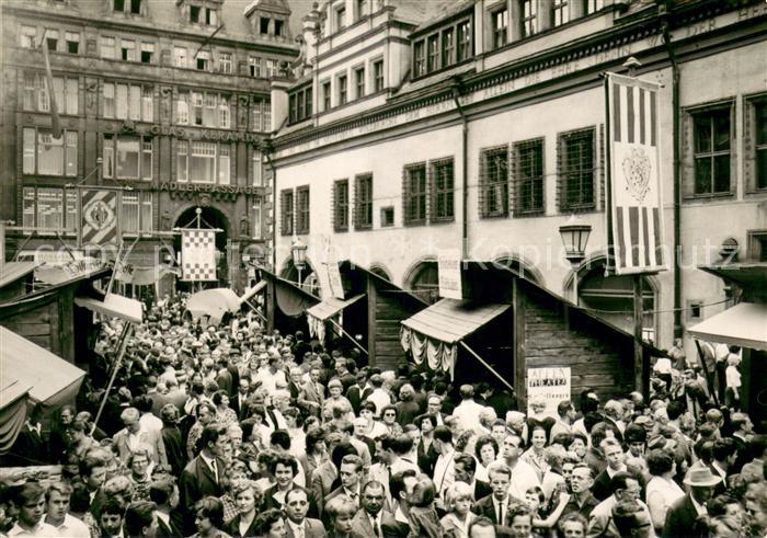 LEIPZIG Sachsen Historische Messe um 1820 auf dem Naschmarkt