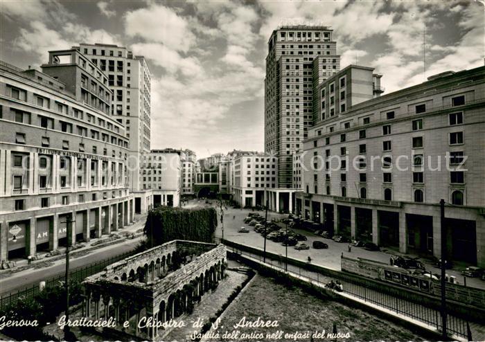 Genova Genua Liguria Grattacieli e Chiostro di S Andrea