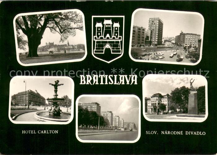 Bratislava Pressburg Pozsony Hotel Carlton Slov Narodne Divadlo