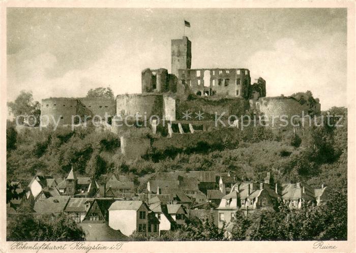 Koenigstein Taunus Schloss Ruine
