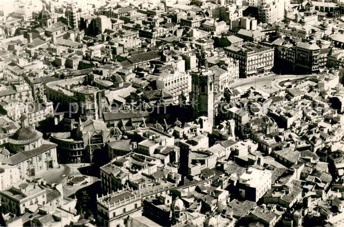 Valencia Valenciana Catedral y Miguelete Vista aerea