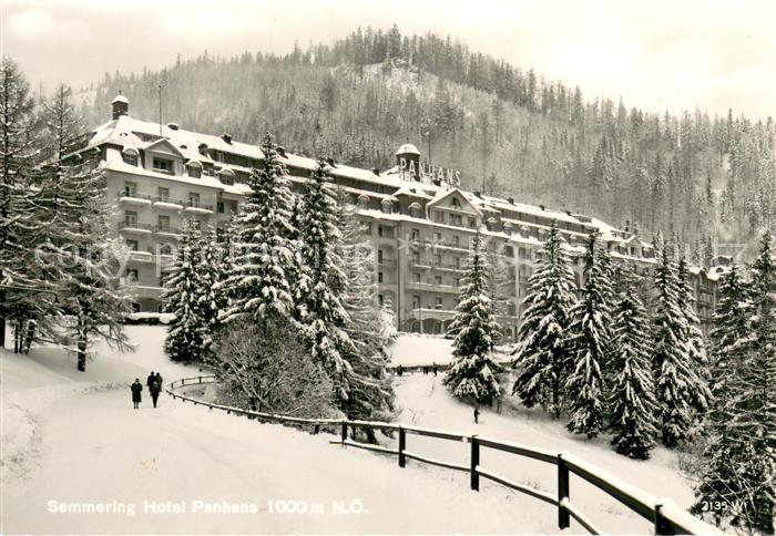 Semmering Niederoesterreich Hotel Panhans