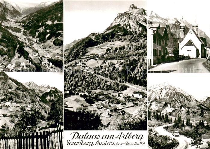 Dalaas Teilansichten Panorama Ortsmotiv