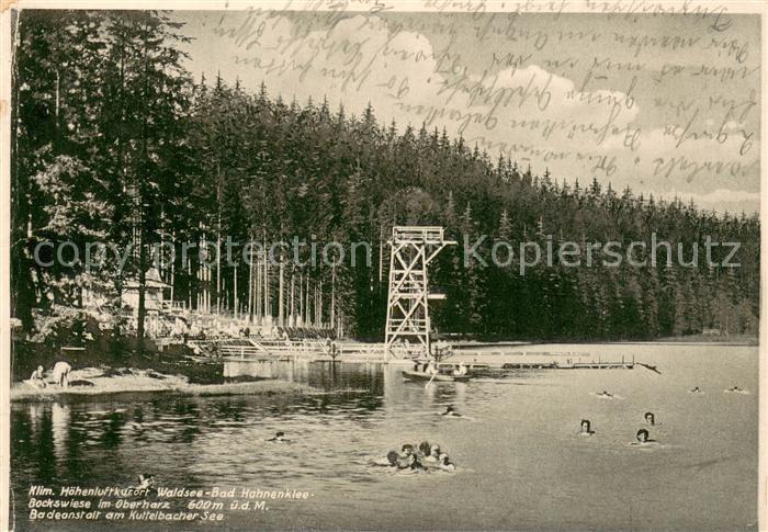 Hahnenklee-Bockswiese Harz Waldsee Bad Badeanstalt am Kuttelbacher See