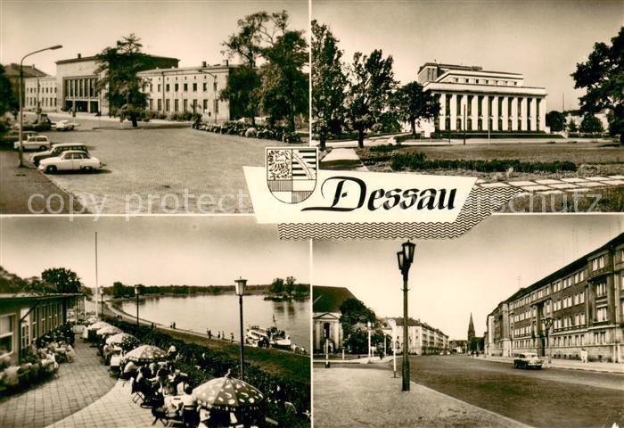 Dessau-Rosslau Hauptbahnhof Landestheater HOG Kornhaus an der Elbe Wilh Pieck St