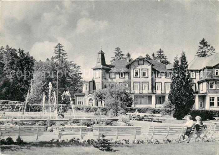 Masserberg Hotel Kurhaus Brunnen Park