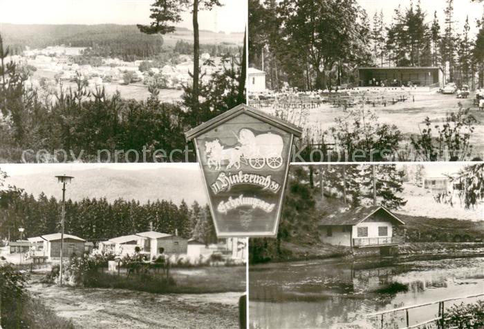 Hinternah Panorama Muehlberg Bergbaude Bungalowanlage Partie am Kohlbach