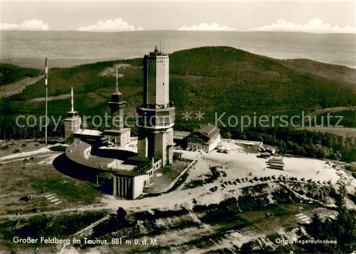 Grosser Feldberg Taunus Berghotel Aussichtsturm Sender Original Fliegeraufnahme