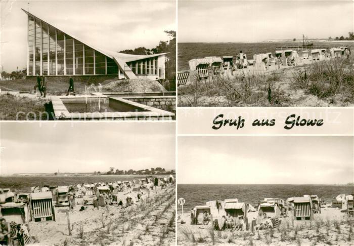 Glowe Ruegen Restaurant Ostseeperle Strandkoerbe am Strand