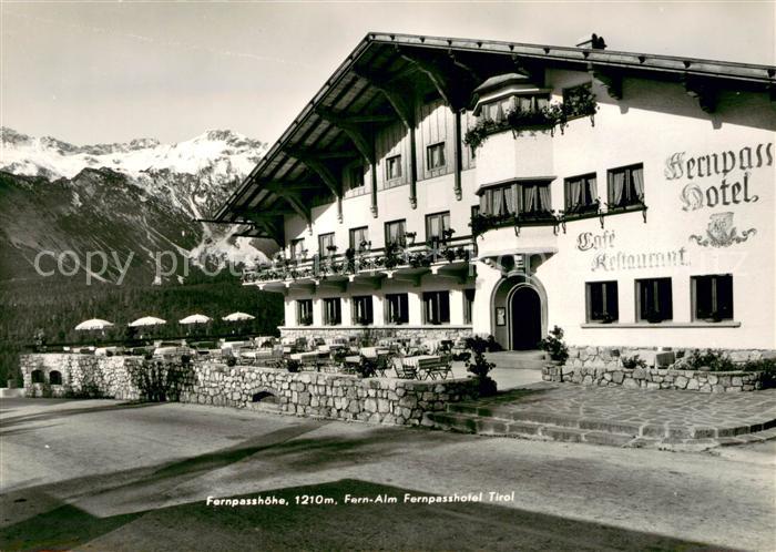 Nassereith Fernpasshoehe Fernalm Fernpasshotel Berghotel Alpen
