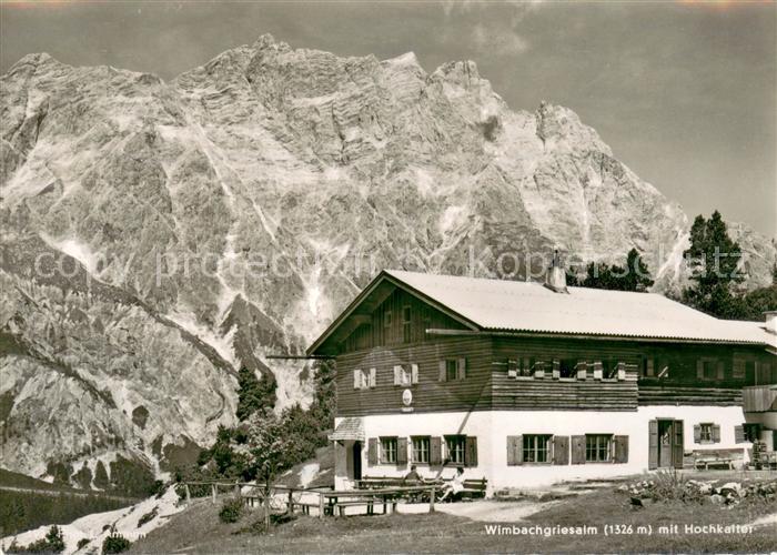 Wimbach Ramsau Wimbachgriesalm mit Hochkalter Berchtesgadener Alpen