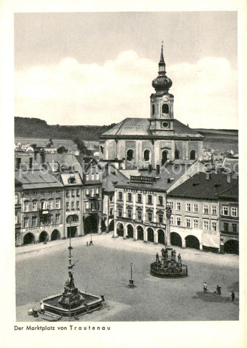 Trautenau Tschechien Marktplatz Aus dem Jahrweiser Schoenes Sudetenland 28 Bildk