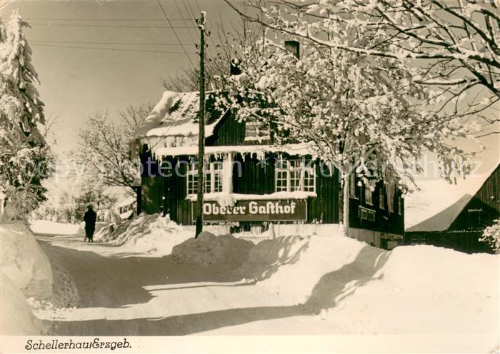 Schellerhau Oberer Gasthof im Winterzauber