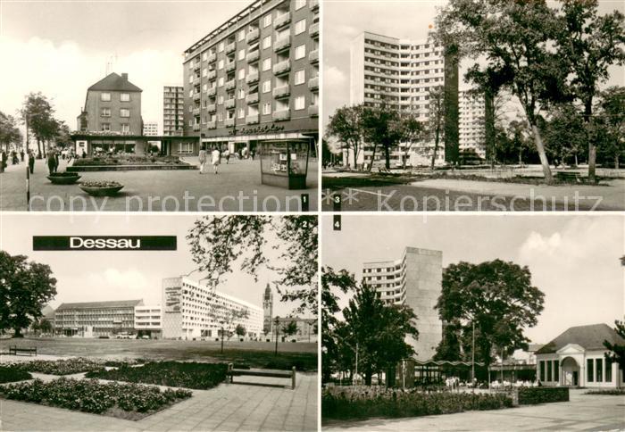 Dessau-Rosslau Wilhelm Pieck Strasse Hochhaeuser im Stadtpark Teehaeuschen HO Ga