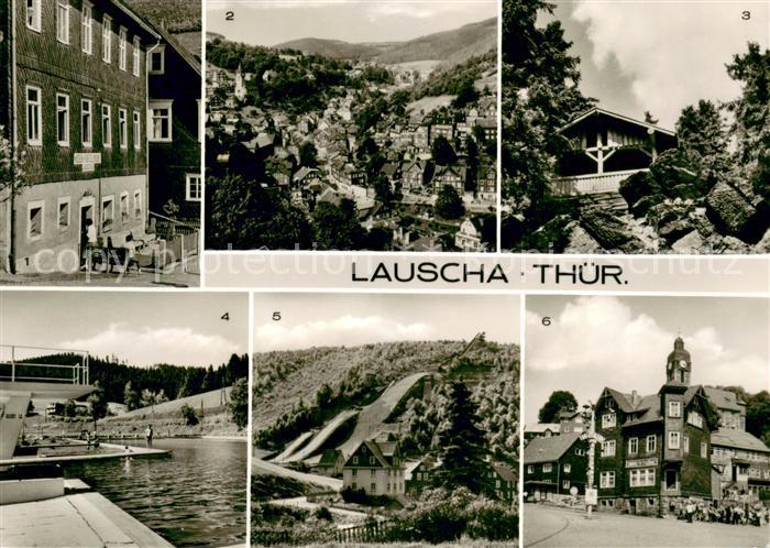 Lauscha Museum fuer Glaskunst Panorama Lauschensten Schutzhuette Schwimmbad Drei