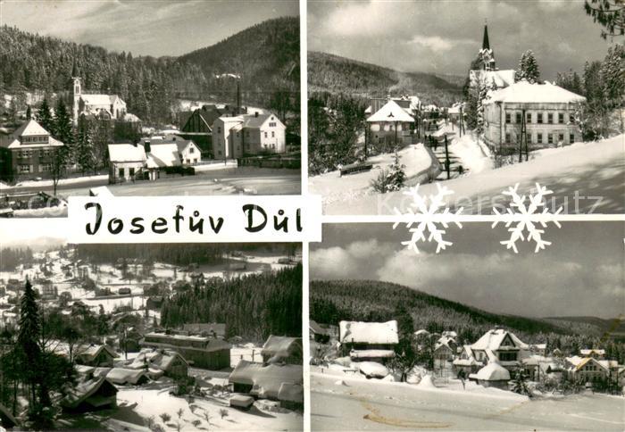 Josefov Ortsansichten im Winter