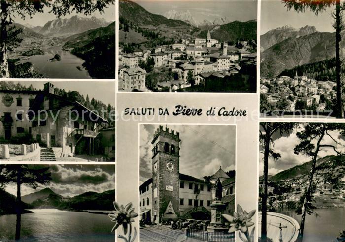 Pieve di Cadore Panorama Dolomiten Piazza Tiziano Palazzo Comunale