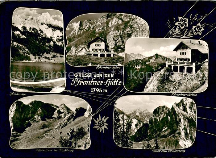 Pfronten Ostallgaeu Bayern Pfrontner Huette Haldensee Gebirgspanorama Aggenstein