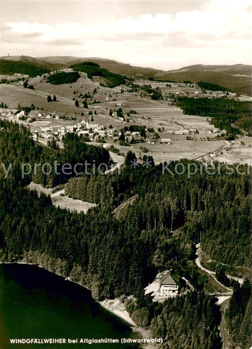 Altglashuetten Windgfaellweiher Schwarzwald Fliegeraufnahme