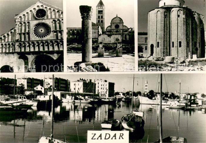 Zadar Zadra Zara Sehenswuerdigkeiten der Stadt Hafen