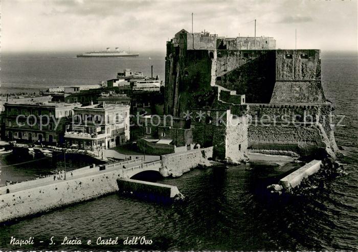 Napoli Neapel San Lucia e Castel dell'Ovo
