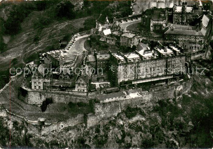 Edinburgh Scotland Castle from the air