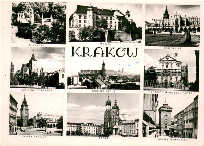 Krakow Krakau Sehenswuerdigkeiten der Stadt