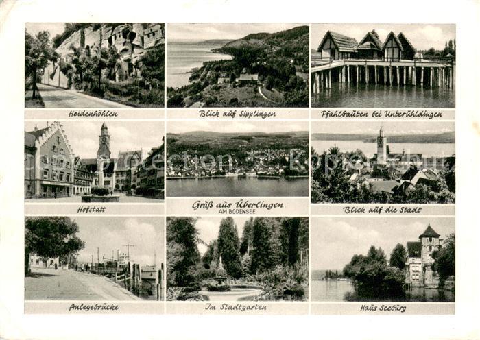 ueberlingen Bodensee und Umgebung Staedte am Bodensee Pfahlbauten Heidenhoehlen