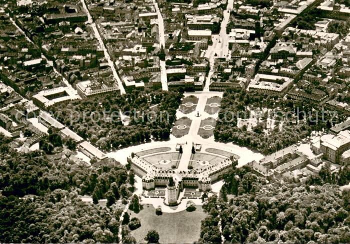 Karlsruhe Baden Schloss Park Fliegeraufnahme