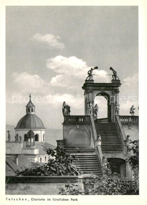 Tetschen-Bodenbach Boehmen Gloriette im fuerstlichen Park Aus dem Jahrweiser Sch