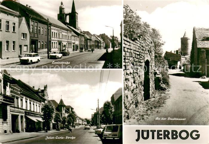 Jueterbog Leninstrasse Joliot Curis Strasse Stadtmauer