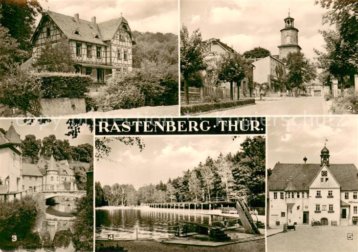 Rastenberg Jugendherberge Ernst Thaelmann Platz Partie an der Lossa Friedrich Lu