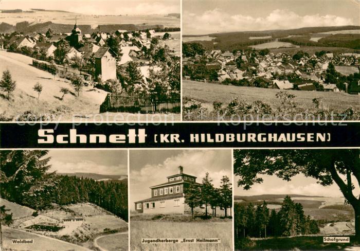 Schnett Panorama Waldbad Jugendherberge Ernst Heilmann Schafgrund