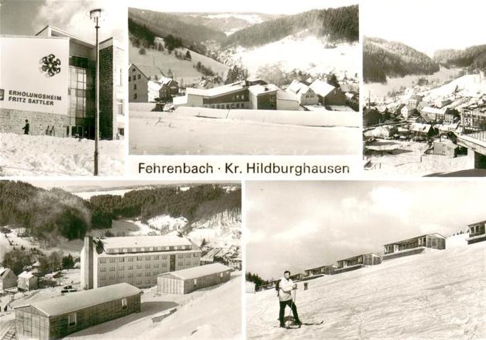 Fehrenbach Thueringer Wald Erholungszentrum Fritz Sattler Wintersport
