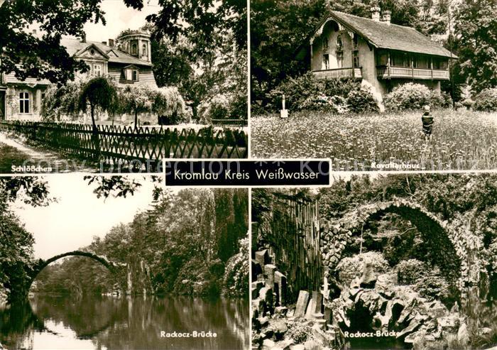 Kromlau Schloesschen Kavalierhaus Rackotz Bruecke
