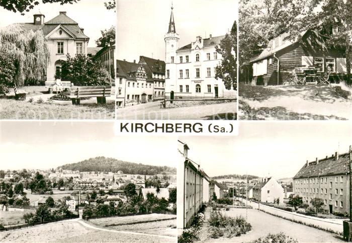Kirchberg Sachsen Teilansichten Strassenpartie Panorama